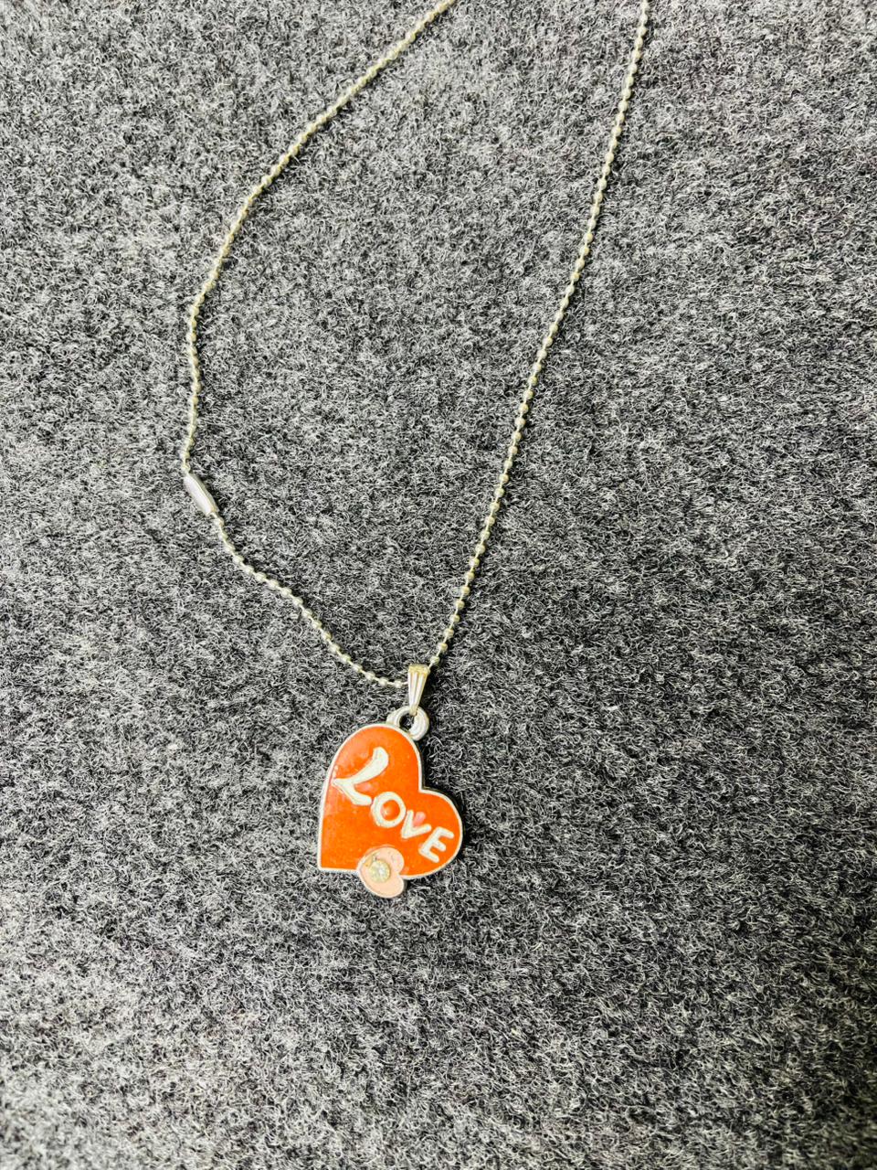 Heart-Shaped ‘LOVE’ Locket Necklace