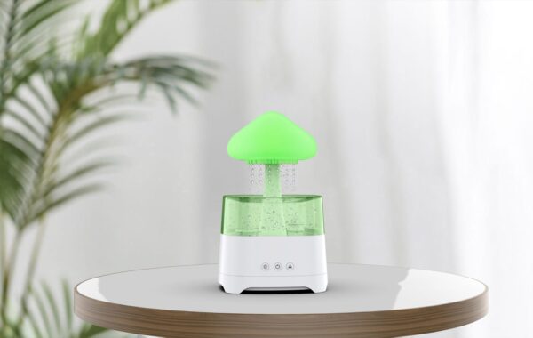 5 IN 1 Bluetooth Speaker Rain Cloud Humidifier with 7 Colors - Image 3